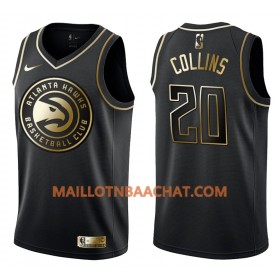 Maillot NBA Atlanta Hawks John Collins 20 Nike Noir Golden Edition Swingman - Homme
